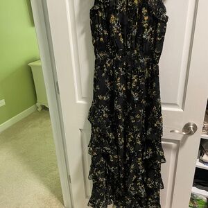 Floral Black Maxi Dress by Rachel Rachel Roy XS